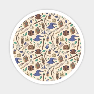 Cute Fantasy Icons Drawing Pattern Magnet